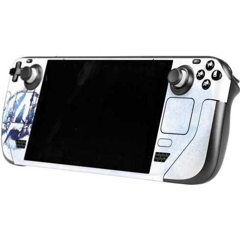 Marvel Avengers Blue Logo Steam Deck Handheld Gaming Computer Skin