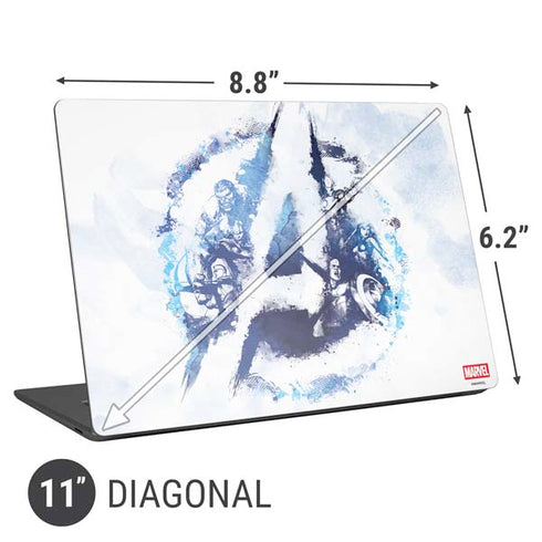 Marvel Avengers Blue Logo Universal Laptop 11in (8.8 x 6.2in) Skin