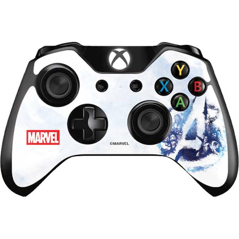 Marvel Avengers Blue Logo Xbox One Controller Skin