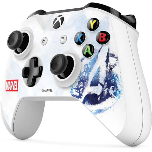 Marvel Avengers Blue Logo Xbox One S Controller Skin