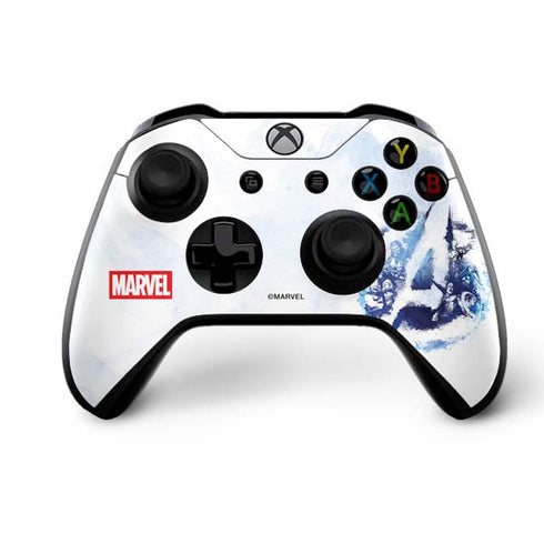 Marvel Avengers Blue Logo Xbox One X Bundle Skin