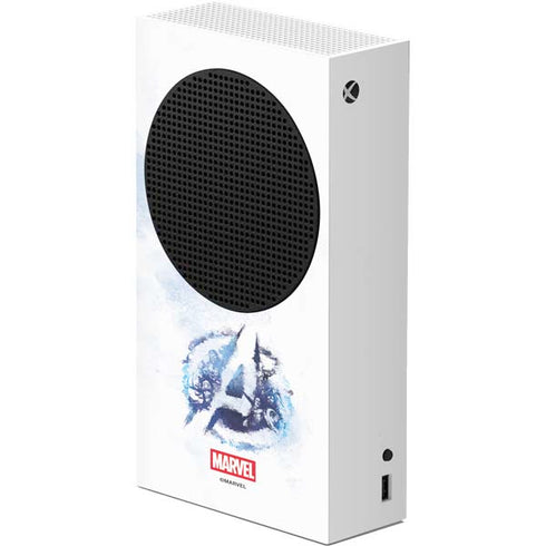 Marvel Avengers Blue Logo Xbox Series S Console Skin