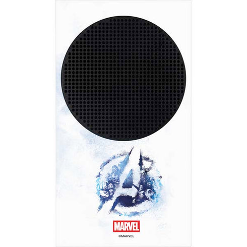 Marvel Avengers Blue Logo Xbox Series S Console Skin