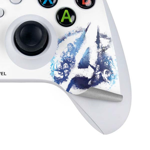 Marvel Avengers Blue Logo Xbox Series S Controller Skin