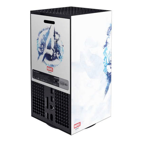 Marvel Avengers Blue Logo Xbox Series X Bundle Skin