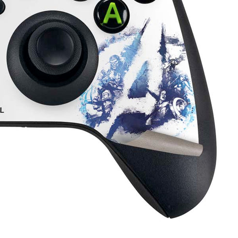 Marvel Avengers Blue Logo Xbox Series X Bundle Skin