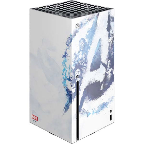 Marvel Avengers Blue Logo Xbox Series X Console Skin