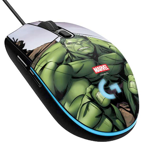 Marvel Avengers Hulk G203 Prodigy RGB Wired Gaming Mouse Skin