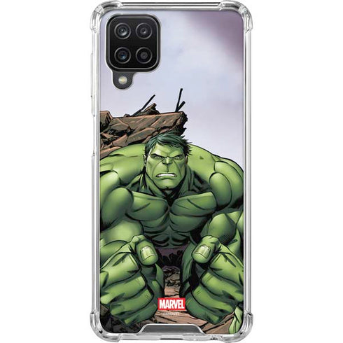 Marvel Avengers Hulk Galaxy A12 Clear Case