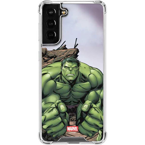 Marvel Avengers Hulk Galaxy S21 FE Clear Case