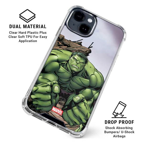 Marvel Avengers Hulk iPhone 14 Plus Clear Case