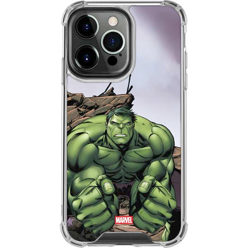 Marvel Avengers Hulk iPhone 14 Pro Clear Case