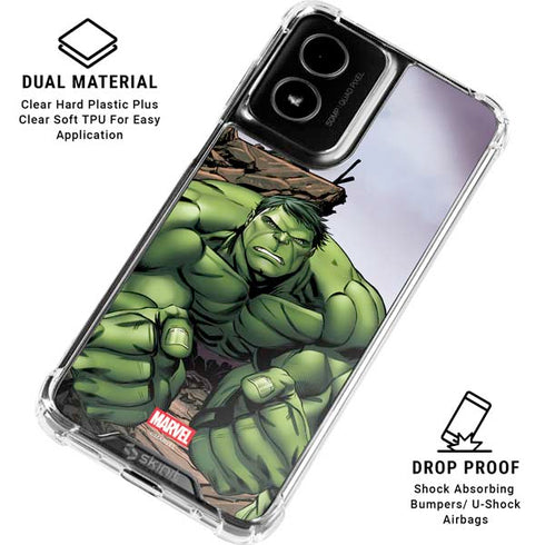 Marvel Avengers Hulk Moto G Power 5G (2024) Clear Case