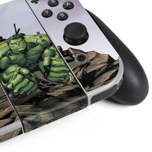 Marvel Avengers Hulk Nintendo Switch OLED (2021) Skin