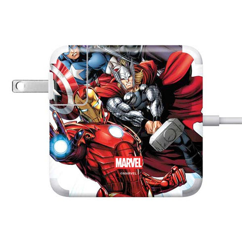 Marvel Avengers Team 85W Power Adapter (15 and 17 inch MacBook Pro Charger) Skin