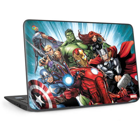 Marvel Avengers Team HP Chromebook Skin