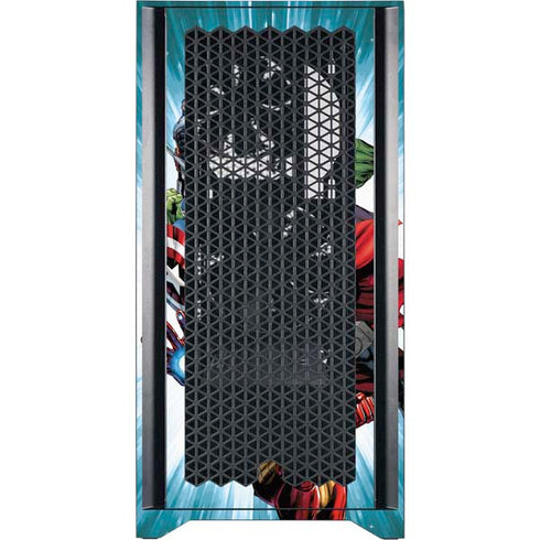 Marvel Avengers Team Corsair 4000D Tempered Glass Mid-Tower ATX Case Skin