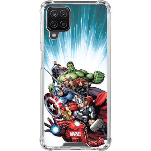 Marvel Avengers Team Galaxy A12 Clear Case