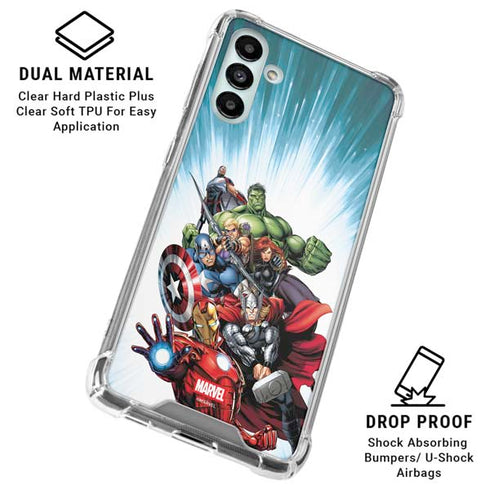 Marvel Avengers Team Galaxy A13 5G Clear Case
