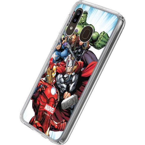 Marvel Avengers Team Galaxy A20 Clear Case