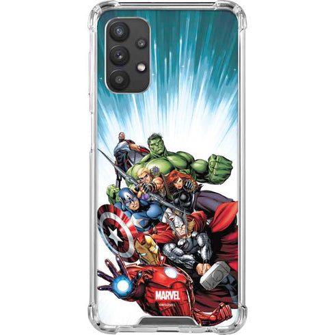 Marvel Avengers Team Galaxy A32 5G Clear Case