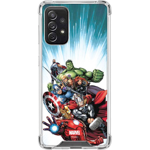 Marvel Avengers Team Galaxy A72 5G Clear Case