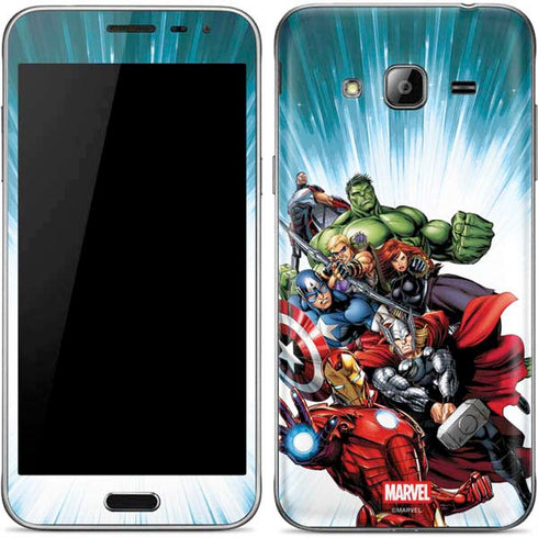 Marvel Avengers Team Galaxy J3 Skin