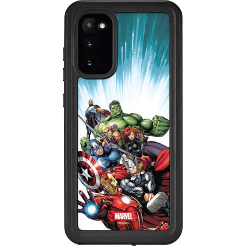 Marvel Avengers Team Galaxy S20 Waterproof Case
