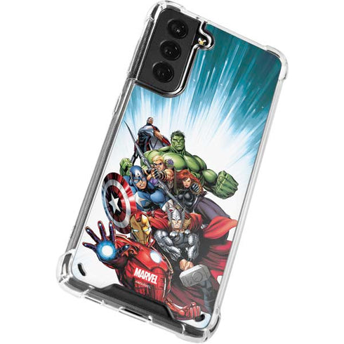 Marvel Avengers Team Galaxy S21 Plus 5G Clear Case