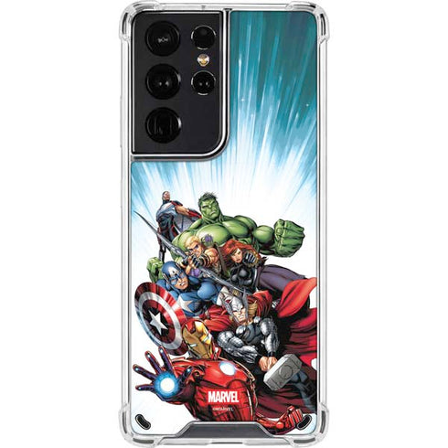 Marvel Avengers Team Galaxy S21 Ultra 5G Clear Case