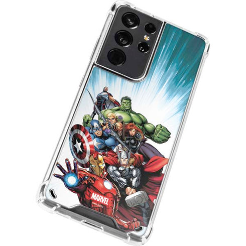 Marvel Avengers Team Galaxy S21 Ultra 5G Clear Case