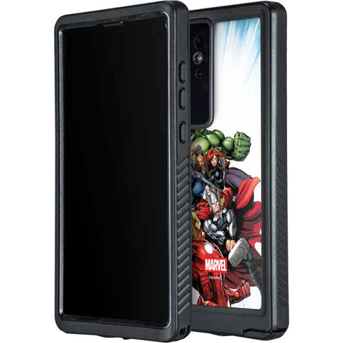 Marvel Avengers Team Galaxy S24 Ultra Waterproof Case