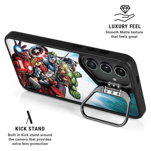 Marvel Avengers Team Galaxy S25 Kickstand Case