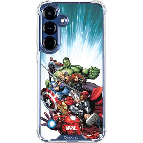 Marvel Avengers Team Galaxy S25 Plus Clear Case