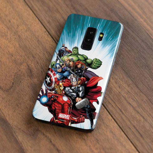 Marvel Avengers Team Galaxy S9 Plus Skin
