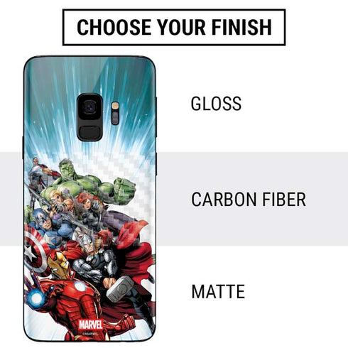Marvel Avengers Team Galaxy S9 Skin