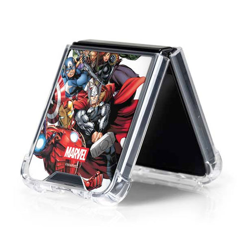 Marvel Avengers Team Galaxy Z Flip5 5G Clear Case