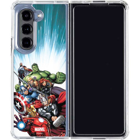 Marvel Avengers Team Galaxy Z Fold5 5G Clear Case
