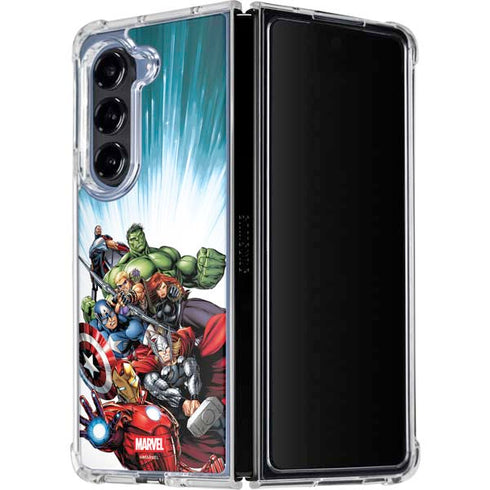 Marvel Avengers Team Galaxy Z Fold5 5G Clear Case