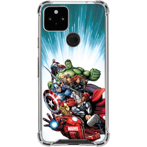 Marvel Avengers Team Google Pixel 4a 5G Clear Case