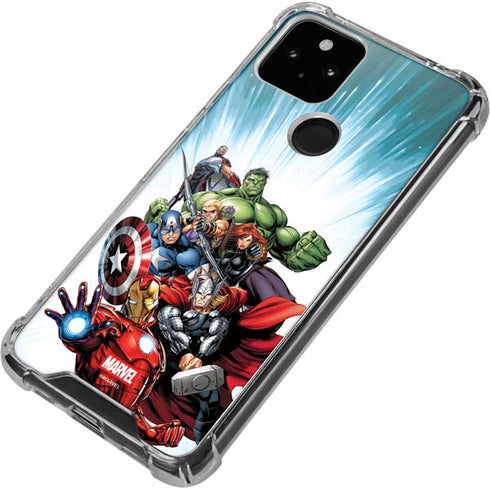 Marvel Avengers Team Google Pixel 4a 5G Clear Case