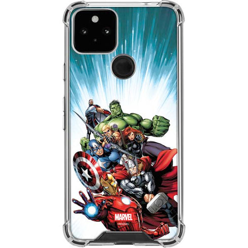 Marvel Avengers Team Google Pixel 5 Clear Case