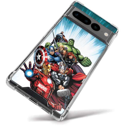 Marvel Avengers Team Google Pixel 7 Pro Clear Case