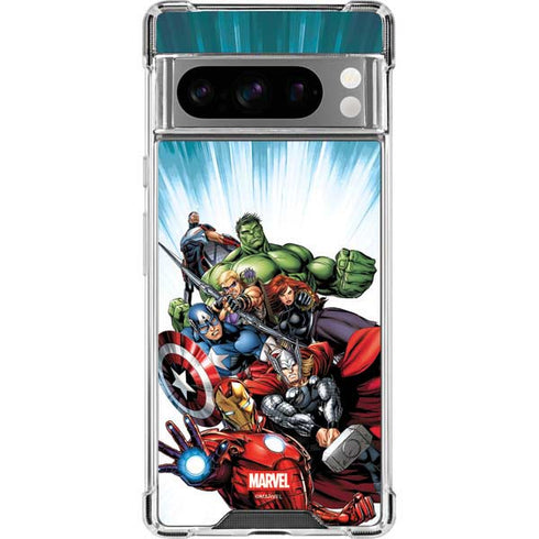 Marvel Avengers Team Google Pixel 8 Pro Clear Case