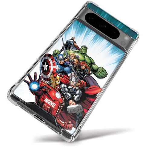 Marvel Avengers Team Google Pixel 8 Pro Clear Case