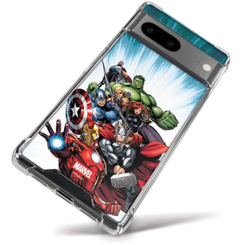 Marvel Avengers Team Google Pixel 8a Clear Case
