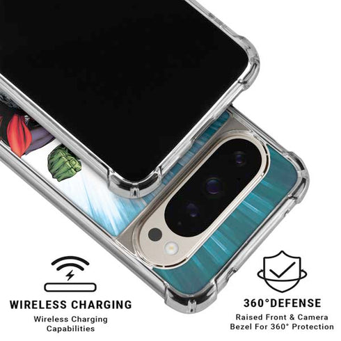 Marvel Avengers Team Google Pixel 9 Pro XL Clear Case