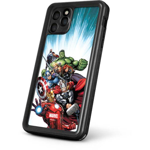 Marvel Avengers Team iPhone 11 Pro Max Waterproof Case