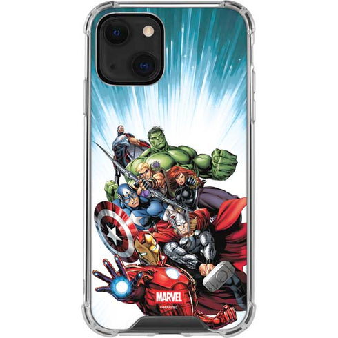 Marvel Avengers Team iPhone 13 Mini Clear Case