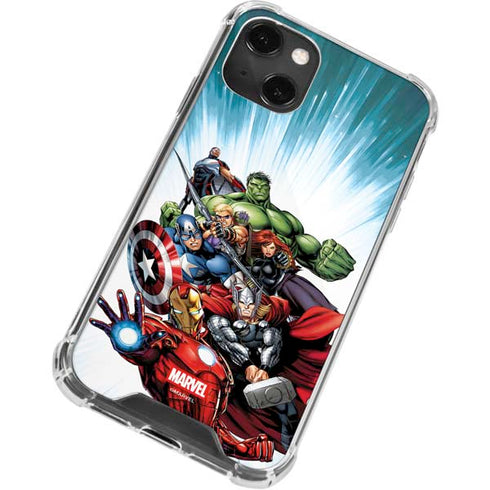 Marvel Avengers Team iPhone 13 Mini Clear Case